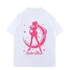 Pretty Soldier Sailor Moon Water Ice Moon Tshirt Pure Cotton Top Trendy Casual Shortsleeved Shirt for Both Unisex and Women