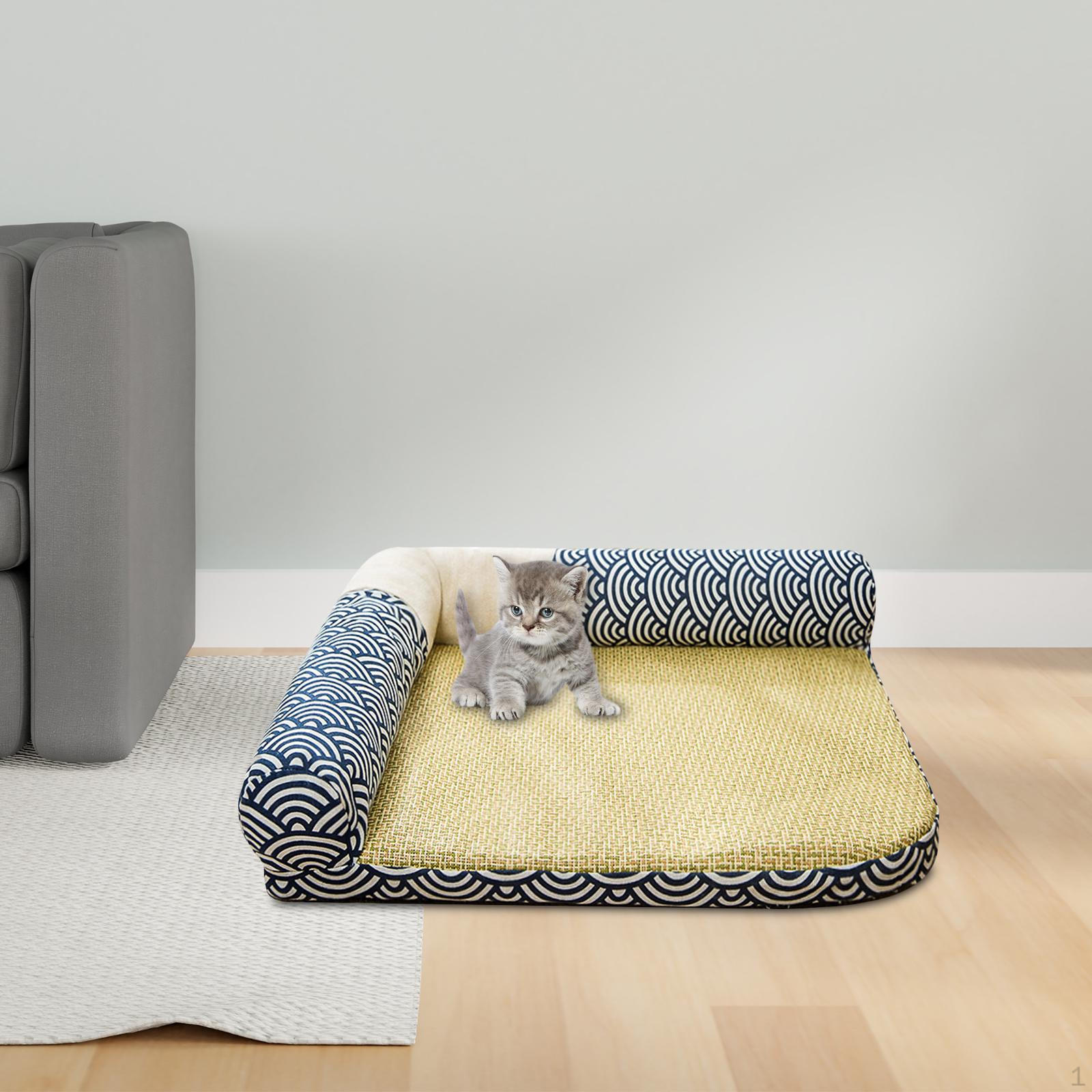 

Охлаждающая кровать для собаки, летний коврик для домашних животных, спальный коврик для кошек для маленьких собак M