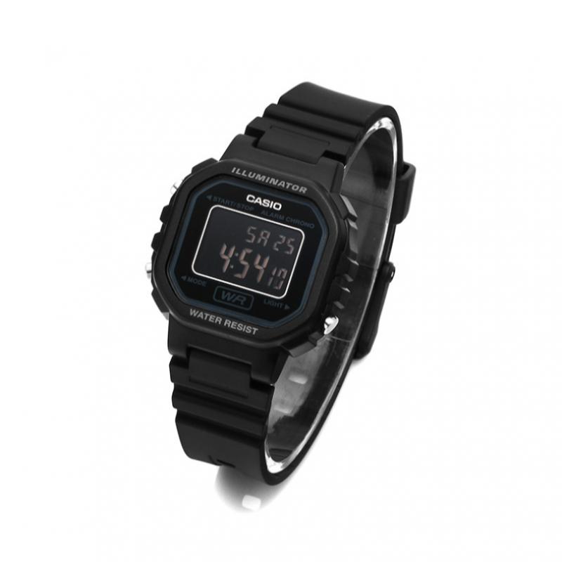 Casio La 20wh 1bdf  La 20wh 1b  Digital Square Vintage Retro Damen PU Uhr