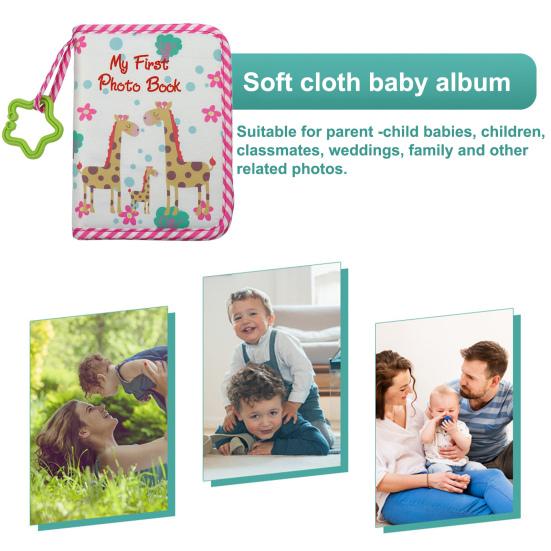 Baby Photo Album Promote Brain Development Create Lasting Memories Soft Cloth Photo Book for Newborns