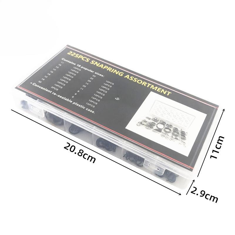 495 Pieces 36 Sizes Green Rubber O-Ring Ring Repair Box Combination Set Can Be Matched With Glaze Sealing Hook