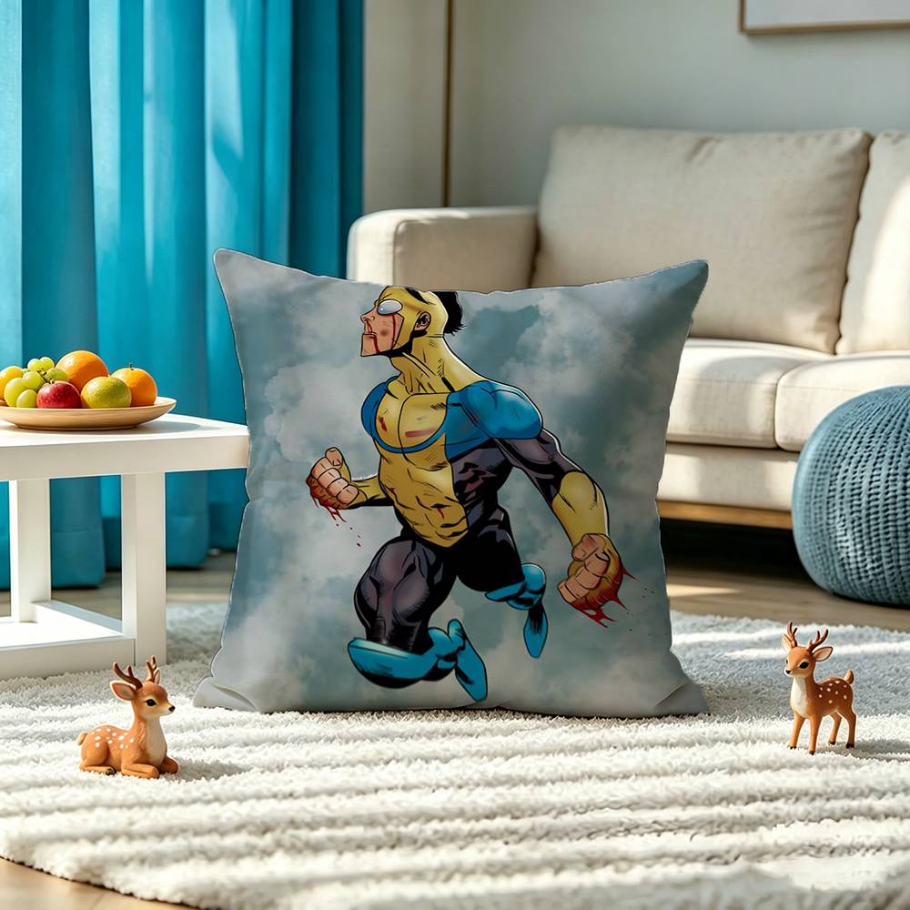 cool Nolan Grayson Invincible Square Double-Sided printed Pillow Case Bedroom Bedside Pillow Sofa Cushion Cover