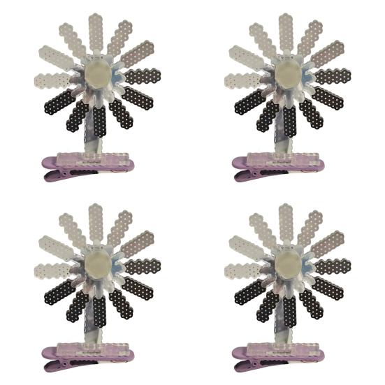 Design Načítání Mozku Sponka do Vlasů Humorný Výraz Rotační Sponka do Vlasů Protiskluzové Zuby Stabilní Design Vlasová Spona