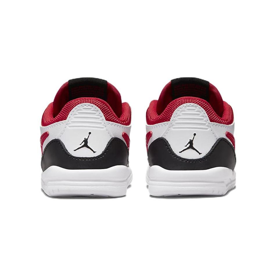 Air Jordan Legacy 312 Low TD Fire Red Baby-Sneaker Weiß Schwarz Wolfsgrau CD9056-160