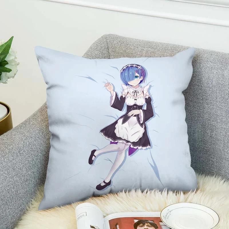 Pillowcases for Pillows Anime Pillow Cover 40x40 Pilow Cases Decorative Cushion Covers Pillowcase Cushions Home Decor Sofa
