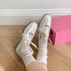 Casual Flat Bottom Ballet Shoes Women's Spring Autumn New Style Mary Jane Single Shoes Rubber Upgraded Version Flat Heel