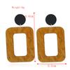 Korean Geometric Square Resin Earrings, European and American Fashion Simple Acrylic Earrings