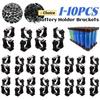 100Pcs 18650 Li-ion Cell Holder Portable 18650 Cylindrical Battery Storage Brackets with Battery Installation Hole Plastic Case