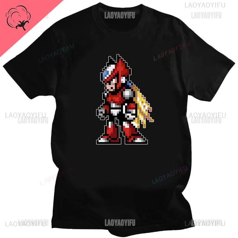 Official Megaman Player Select Men'S T-Shirt Mega Man Video Game Men Printed Tee Fashion Summer Cotton Casual Men'S Gift T Shirt