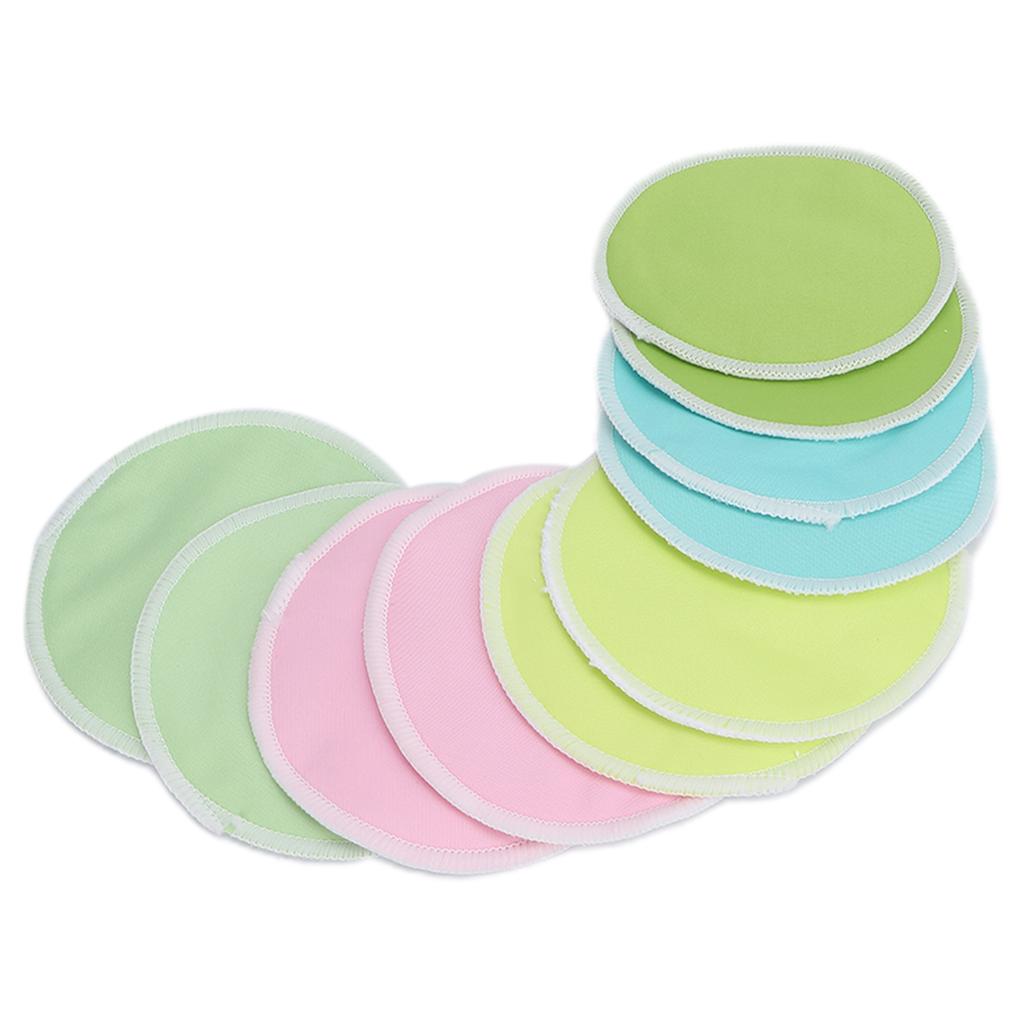 10pcs Reusable Breastfeeding Pads Fiber Washable LeakProof Nursing Breast Pads 12cm