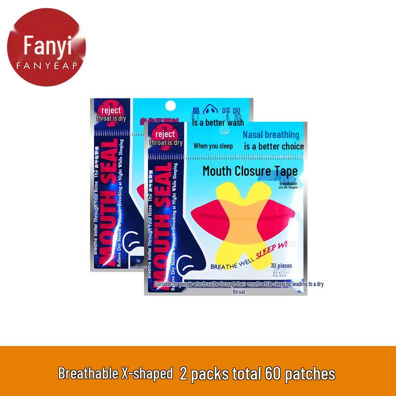 Free Shipping: 10-Year Mouth Taping Strips A1P60 - Breath Tape To Seal Lips and Prevent Mouth Breathing.