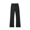 Black Starry Sky Wool Draped Curved Knife Dress Pants for Men, American Cleanfit Straight-leg Slimming Slightly Flared Casual Pants
