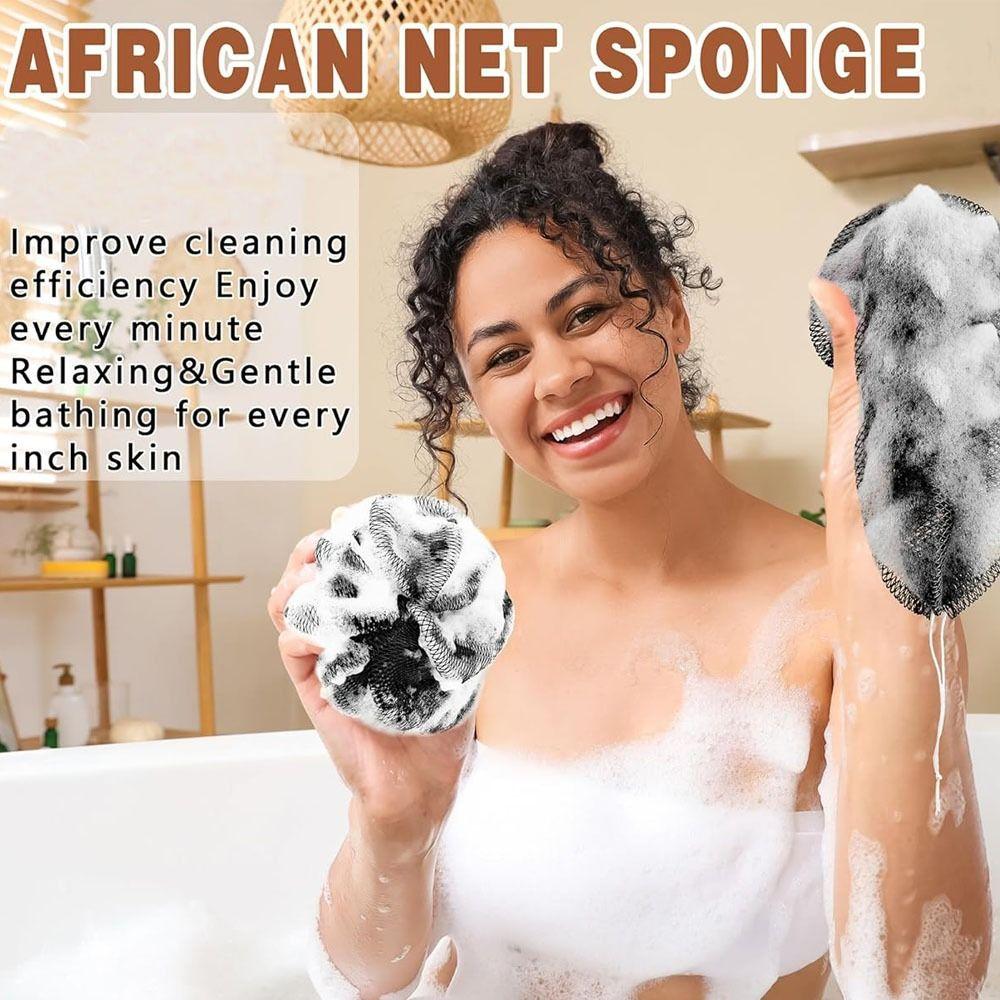 Extra Long African Net Sponge Stretchable Bath Net High Quality Travel Bath Sponge