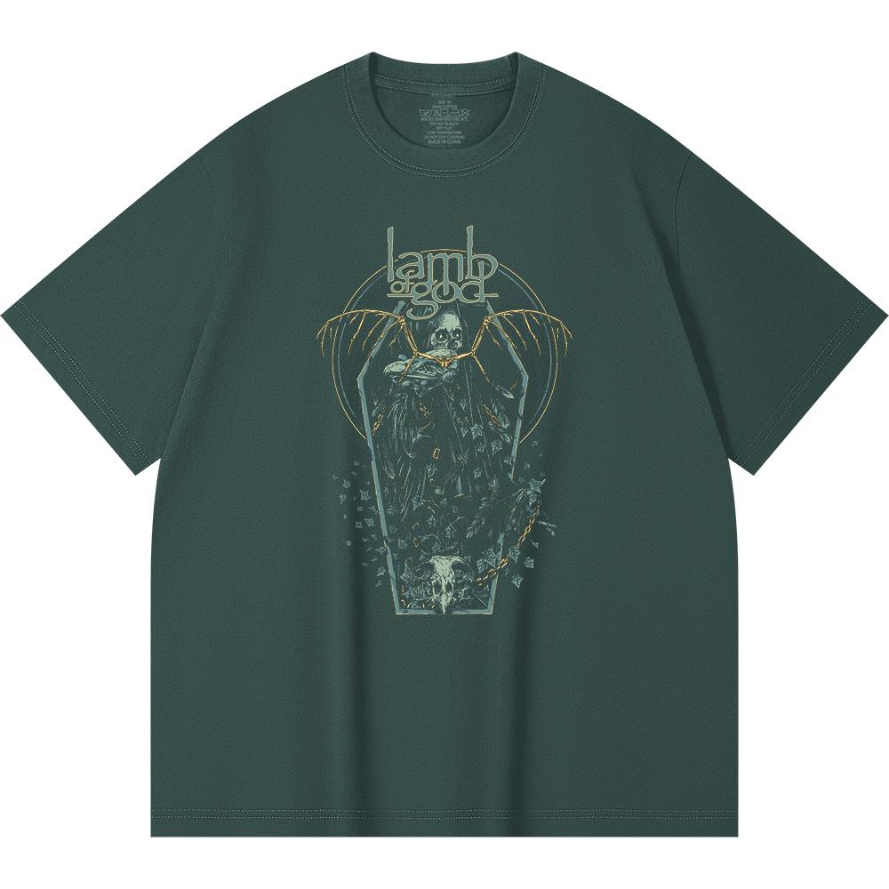 230 Gsm 100% Cotton Heavy Metal T-Shirt Rock Band Popular Music Print Unisex Heavy Cotton T Shirt