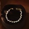 Women's Double Layer Gold-Plated Woven Pearl Bracelet - High-End Chinese Style Summer Accessory