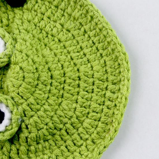 Turtle Sweater Handmade Knitted Warm Turtle Outfit Cartoon Frog Design Costume with Adjustable Strap for Turtles Tortoises Halloween Cosplay