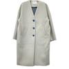 ENFOLD 300EA230-2300 White Wool River Collarless Coat coat 36 IvoryUsed