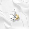 Ahthen copper Bead Charms You and me forever Charm fit Snake Chain Bracelets Necklaces for Women Jewellery Making