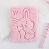 Unique Plush Embroidered Notebook Cute Plush Notepad Creative Writing Drawing Note  School