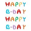 10Pcs/Set Colorful Birthday Happy Letter Decor Soft Rubber Cake Decoration Candy Color Cake Topper Children Party Supplies