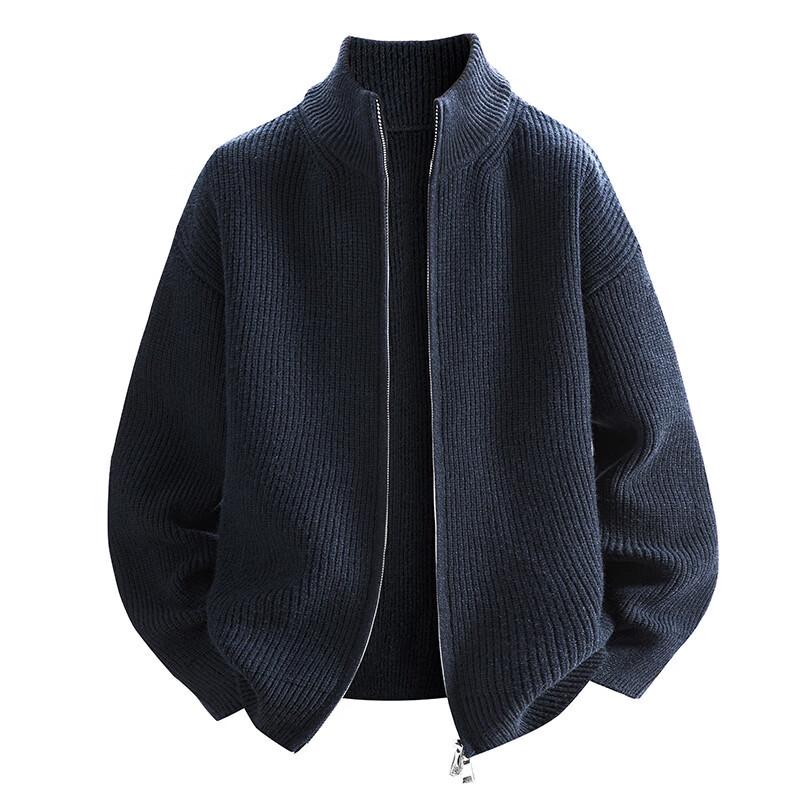 TUCANO Men's Stand Collar Knitted Cardigan Sweater