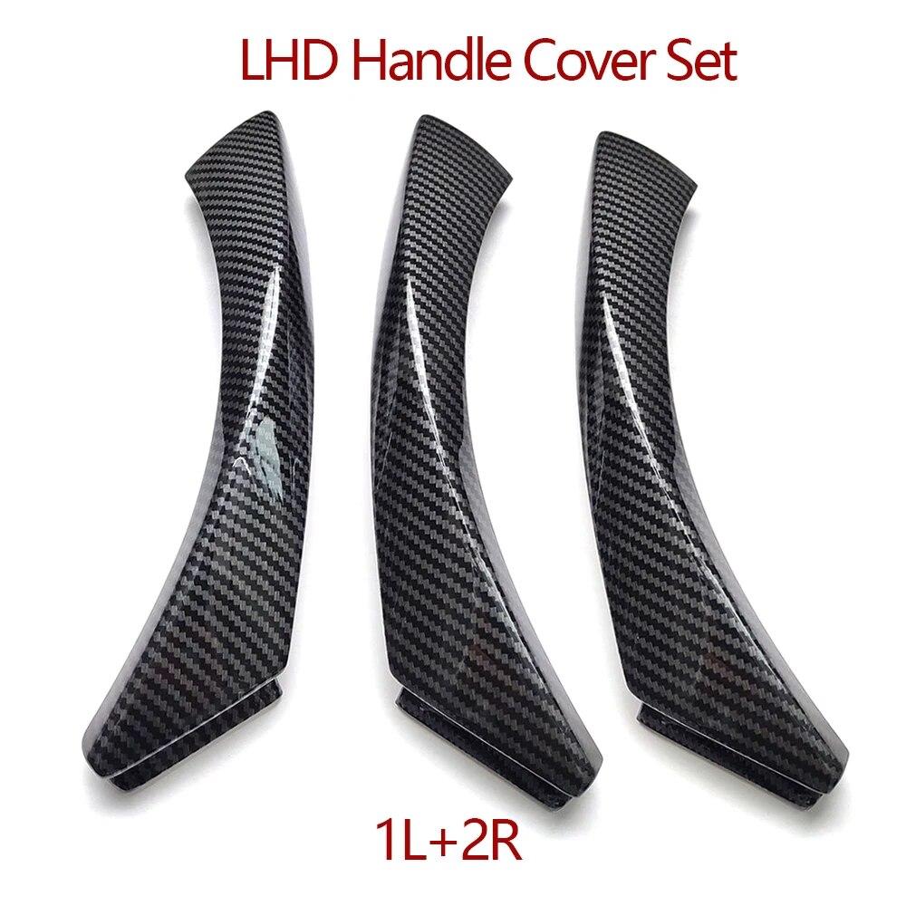 LHD RHD Carbon Fiber Interior Door Armrest Pull Handle For BMW 3 Series E90 E91 316 318 320 325 328i 2004-2012