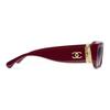 Chanel Logo Design Square Sunglasses Unisex sunglasses Brown Red S1A71662X06081S9211