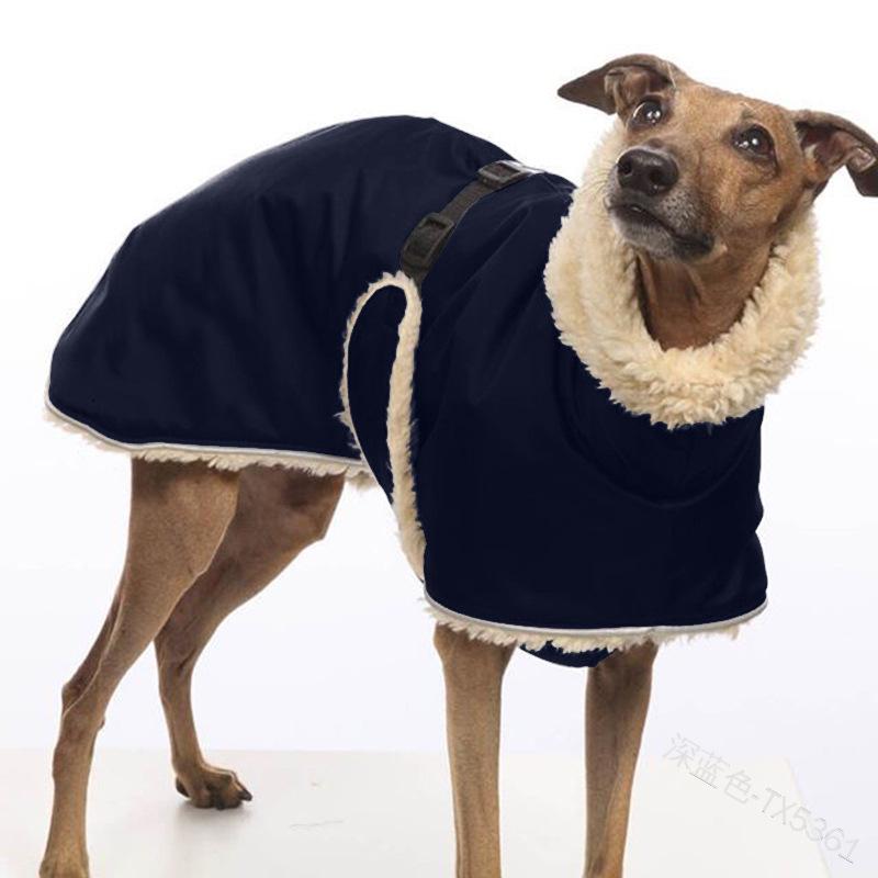Medium & Large Dog Solid Color Fleece Turtleneck Warm Vest