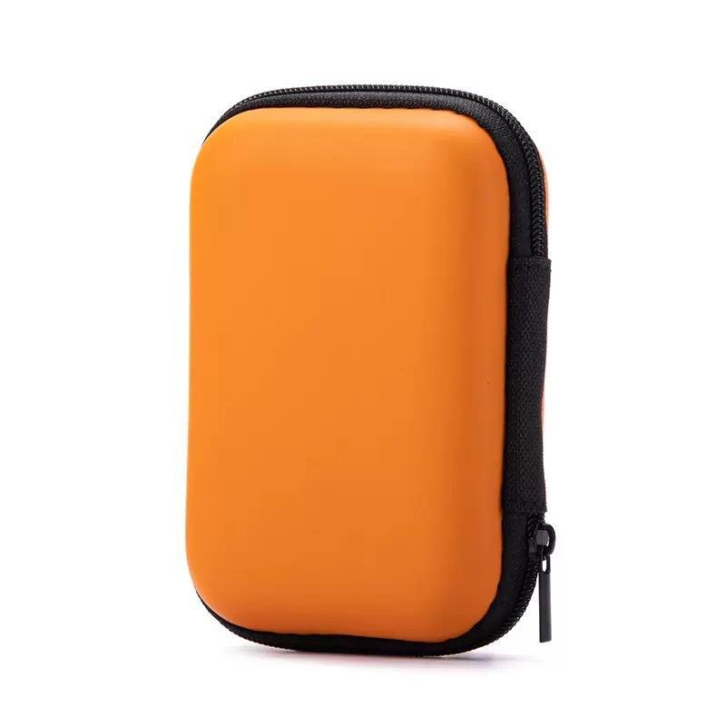 1Pc Portable Mini Tech Accessory Organizer Bag, Eva Hard Shell For Earbuds, Usb Drives & Chargers Home & Travel Organization