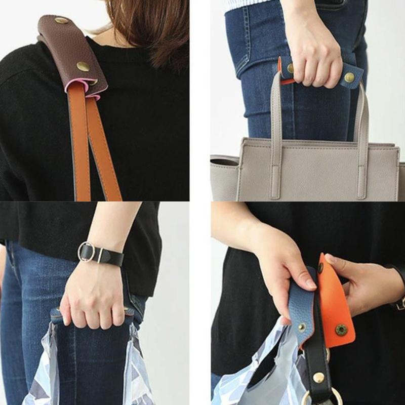Soft Leather Handbag Handle Wrapped Luggage Luggage Grip Protector Shoulder Bag With Anti-Scuff Padded Lid Bag Accessories