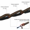 Polyester Straps Reinforced For Outdoor Camping Black Hammock Straps 5 Ring High Load-bearing Barb 2pcs