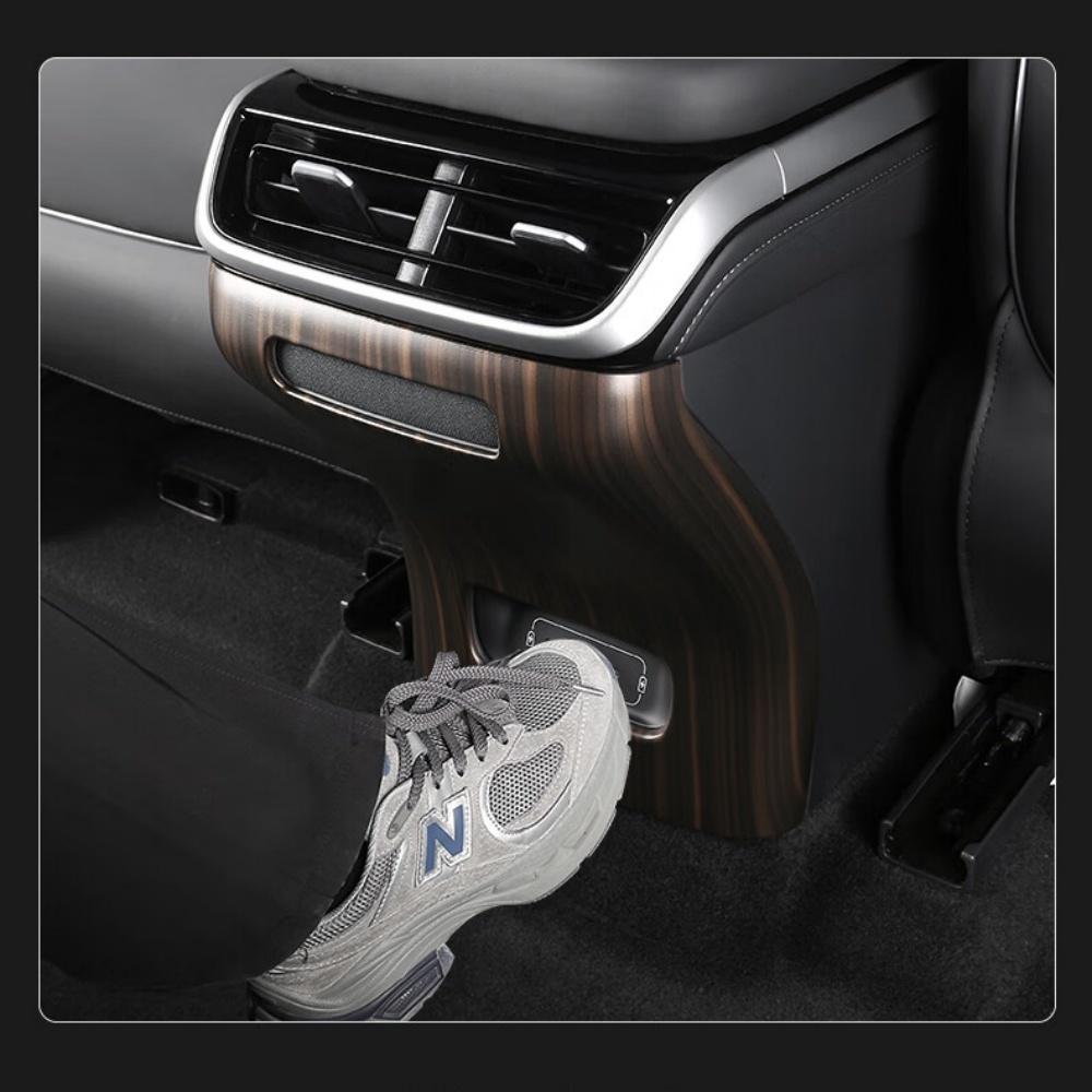 For Xpeng G9 XiaoPeng 2022 2023 Car armrest box rear air outlet ABS Carbon fiber anti-kick decoration protection car Accessories