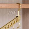 Space Saving Lightweight Garment Rack 6/8 Hooks For Scarves Ties Towels Foldable Storage Solution Closet Essential