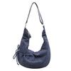 Borse a tracolla a quadri semplici coreane per donna, versatili, grande capacità, borsa a spalla da donna, borse a spalla hobos casual da donna, borse tote