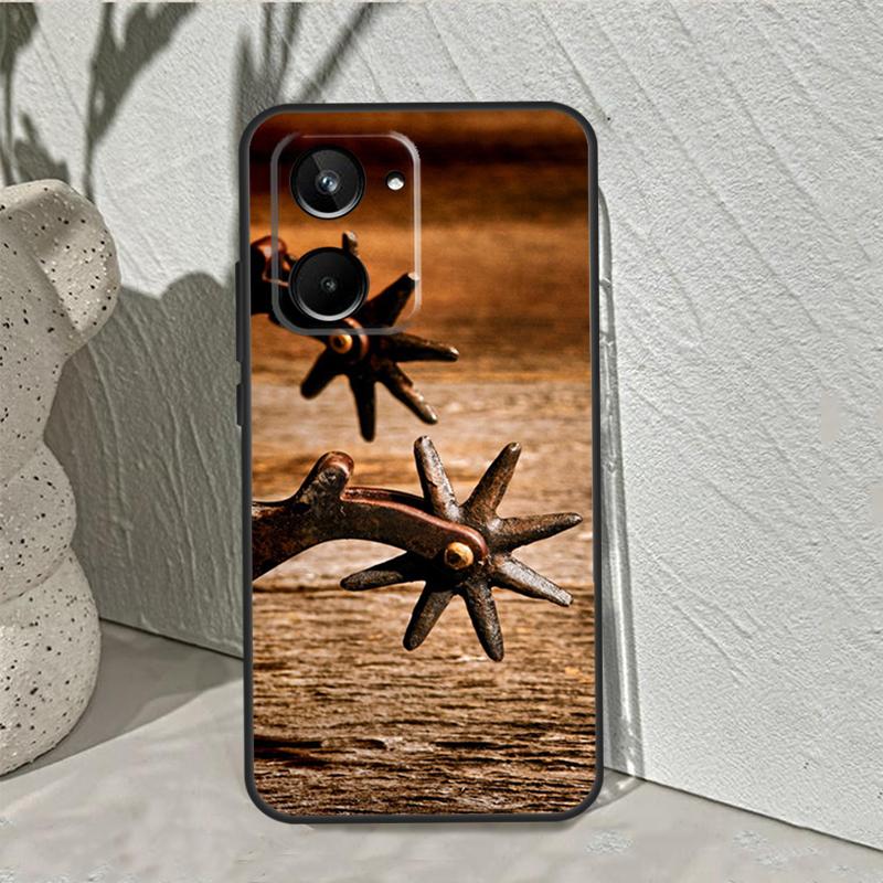 

Cowboy Cowgirl Boots Hat For Realme 15 14 10 11 12 13 Pro Plus C65 C67 C75 C63 C61 C55 C51 C53 C35 GT6 GT7 Pro Case Realme C33