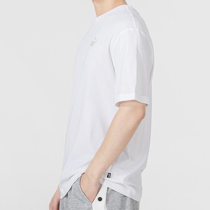 Puma Ess+ Relaxed Tee Sport Casual Round Neck Short Sleeve Men Tops White 849529-02