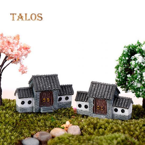 Dockskåpsminiatyrer DIY Hus Villa Skogälva Planterare Trädgård Hem Balkong Dekor