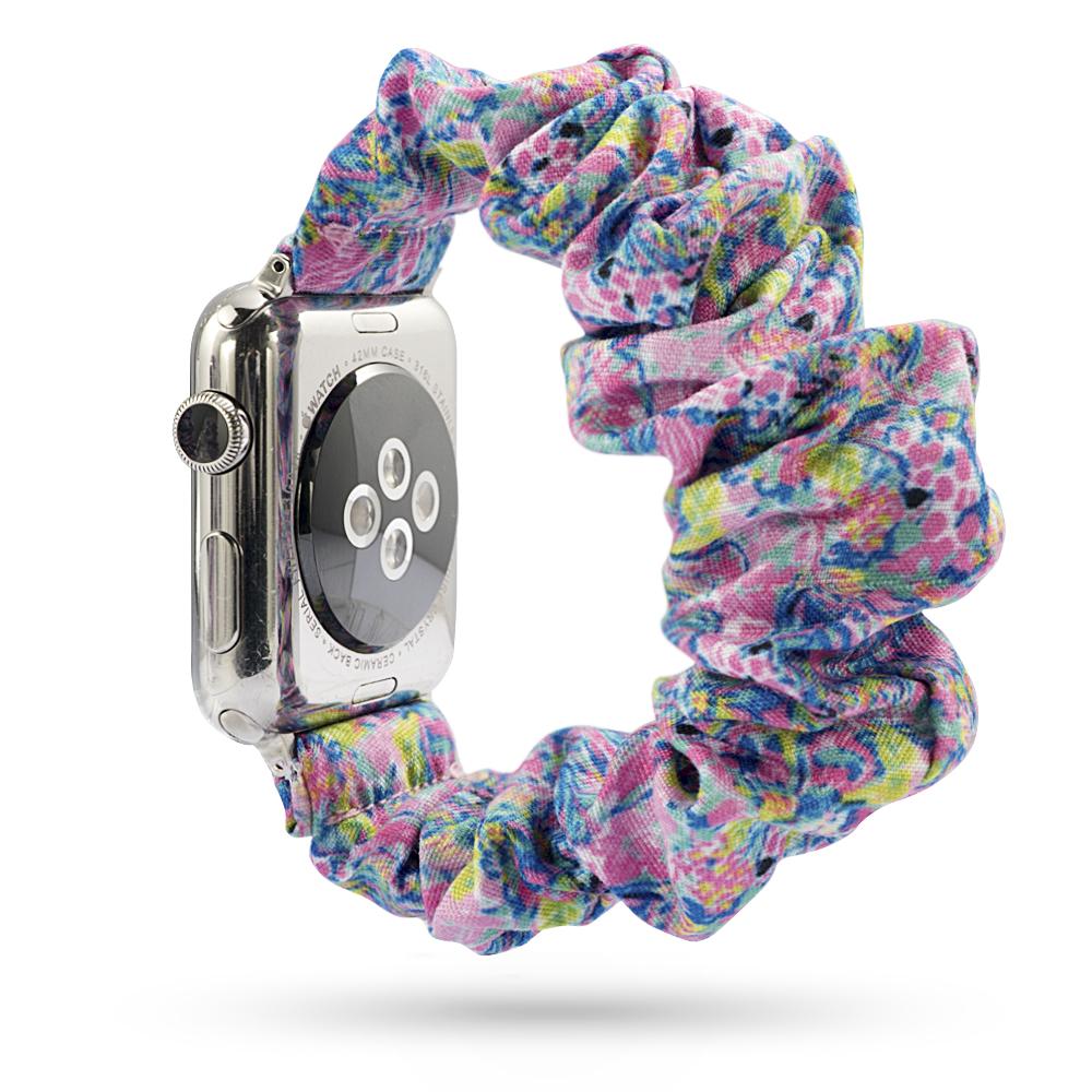 Scrunchie Strap for apple watch band 44mm 40mm 45mm 41mm 38mm 42mm 49mm correa bracelet iwatch series 4 5 6 3 SE 7 8 9 ultra 2
