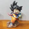Dragon Ball Childhood Little Goku Hugs Puer Ya Mu Tea Little Follower Figure Doll Pvc Model Statue Collection Toys Ornamen Gift