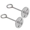 2pcs Cattle Nose Pliers Ring Safe Wear Resistant Cattle Nose Clamp for Cow Bull Cattle All Stainless Steel