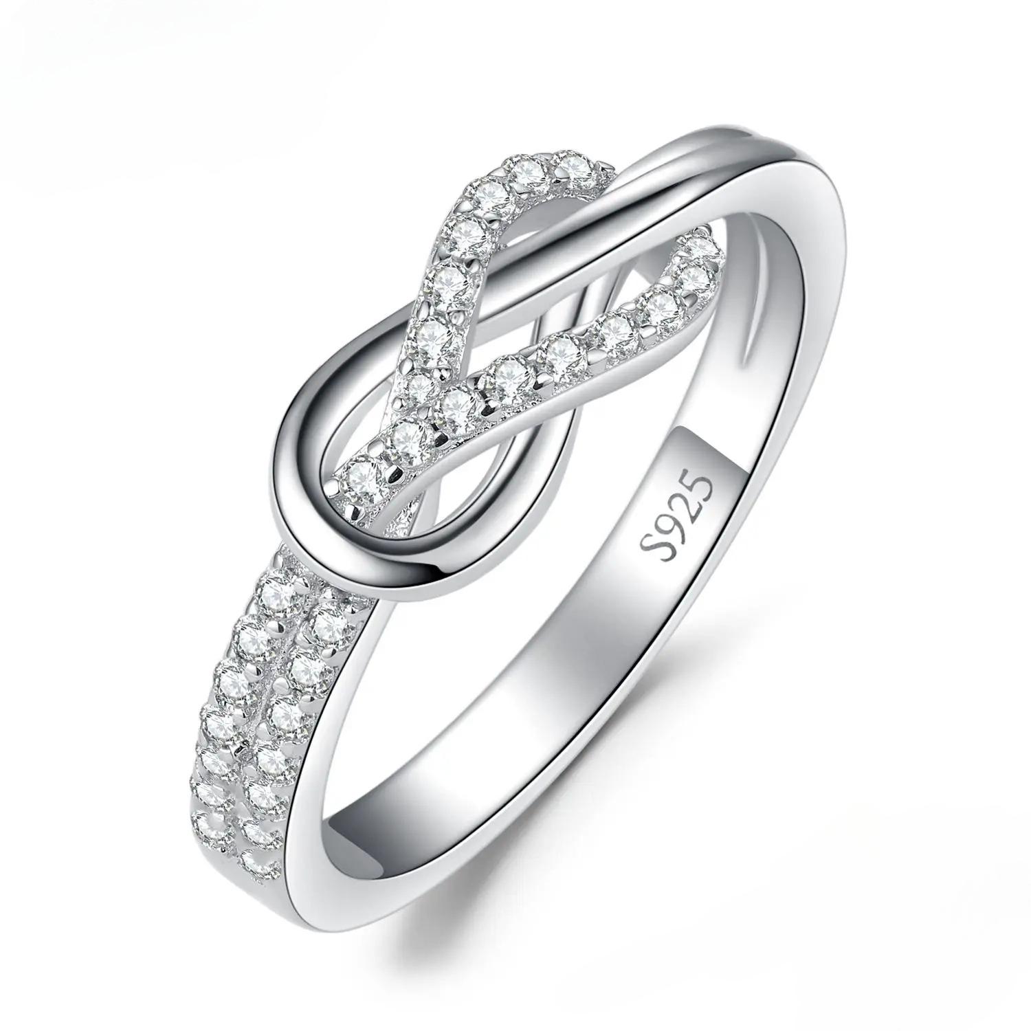 

JewelryPalace New Arrival Infinity Love Knot Gemstone 925 Sterling Silver Statement Ring for Woman Fashion Classic Fine Jewelry 9