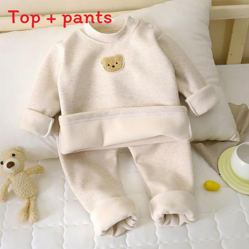Childrens Winter Warmth Top With Thick Fleece For Boys And Girls Ages 3 To 8