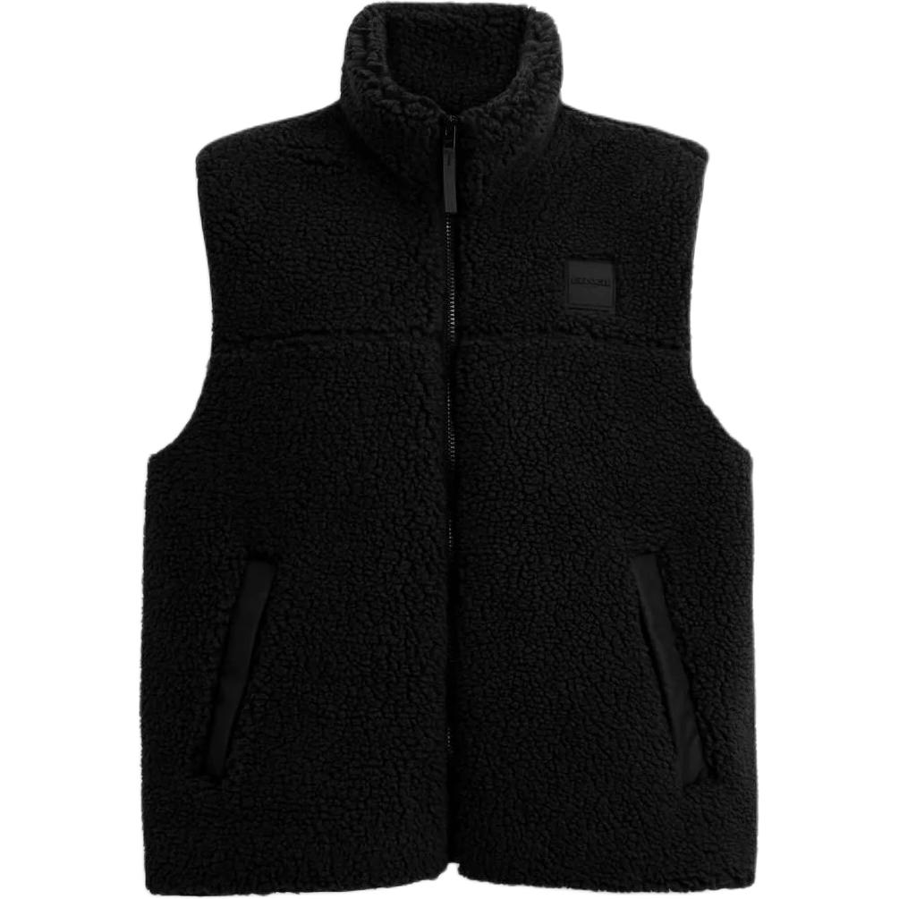 

Coach Zipper High Neck Sleeveless Vest Men Vests Black CW690-BLK S