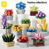 ToylinX Succulent Flower Potted 115PCS Building Blocks Toy Model Garden Kids And Adult  Festive Gifts Christmas Halloween Easter