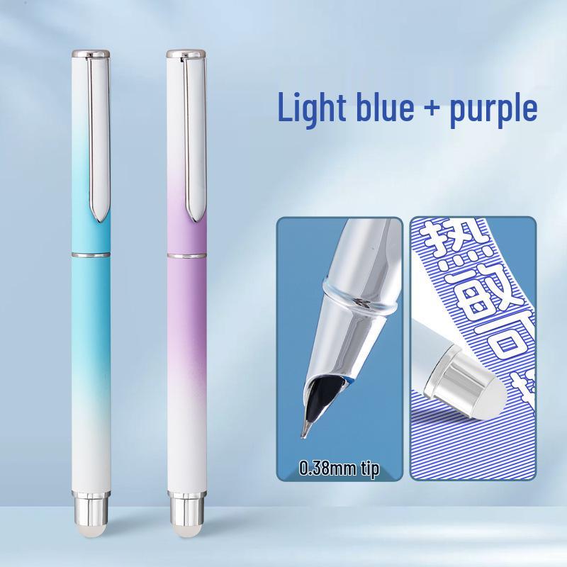 Erasable Calligraphy Fountain Pen, Grade 3, with Hidden Nib and Posture Correction, 0.38mm, Replaceable Ink for Kids