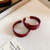 2024 Exquisite High-End Retro Silver Needle Red Heart Flower Earrings for Women