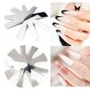 Stampo per Nail Art a V French Smile Cut - Strumento per Bordi Manicure in Acciaio Inossidabile con Design Francese per Nail Art di Qualità da Salone - Facile da Usare e Durevole