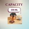 Stainless Steel Oil/ghee Jar/ghee pot/Ghee Container/oil Pot with Spoon Copper Coated 250ml