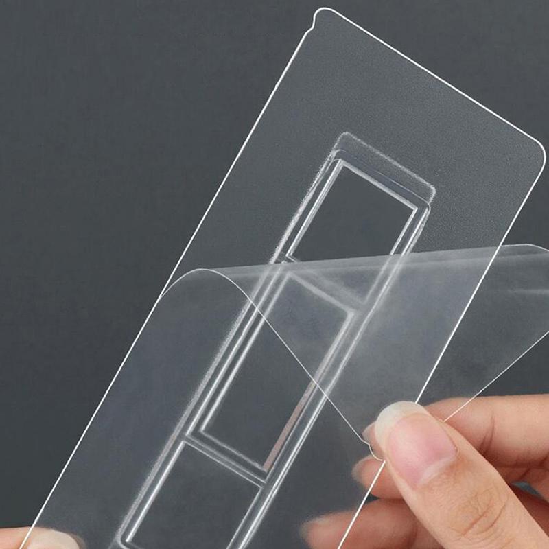 10Pcs No Punching Strong Adhesive Traceless Storage Rack Buckle Wall Mounted Tissue Box Storage Rack Non Marking Adhesive Patch