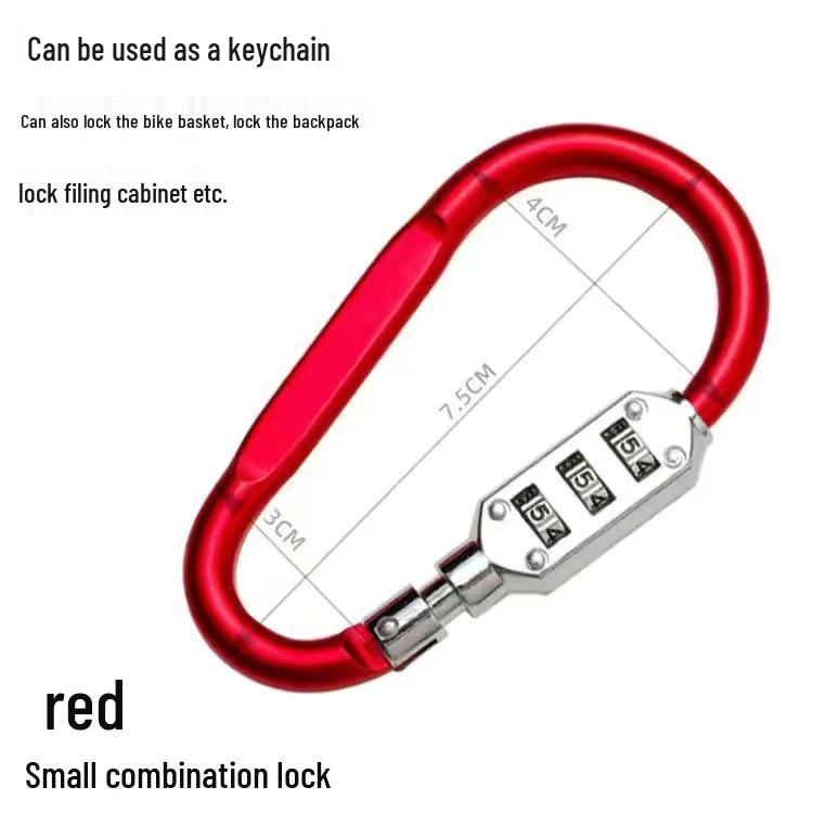 Anti-theft Cartoon Cow Combination Lock - Portable Motorcycle & Mountain Bike Helmet Retractable Steel Wire Lock